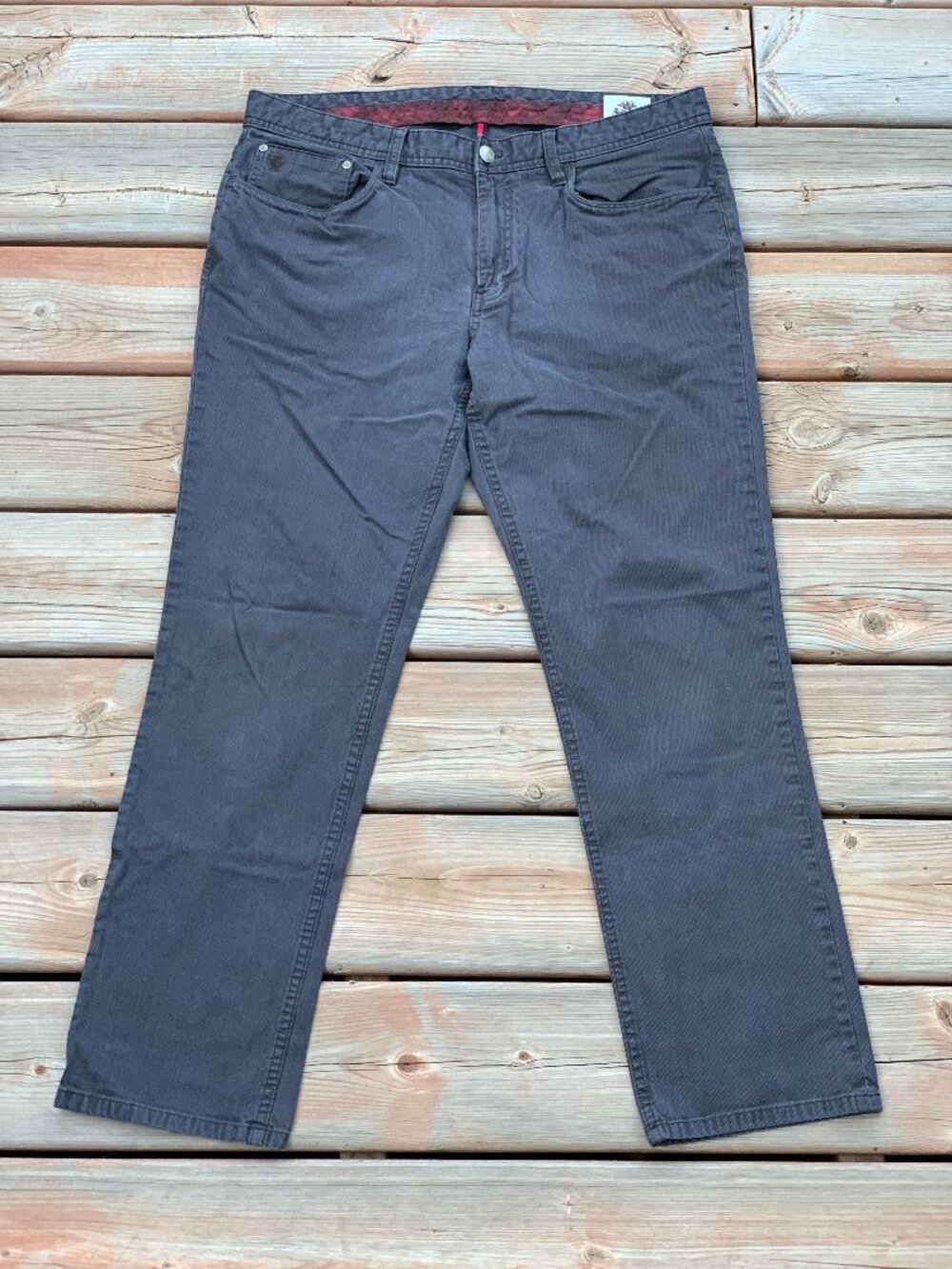 English Laundry Pant Men 36x30 Gray Brixton Cotton Stretch Business Casual Chino